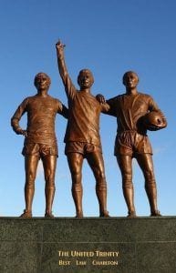 Estatua de la trinidad del Manchester United